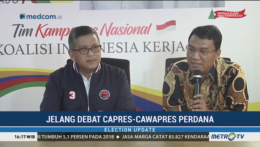 TKN Harap Debat Pilpres Tak Diwarnai Emosi