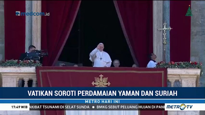 Vatikan Soroti Perdamaian Yaman dan Suriah