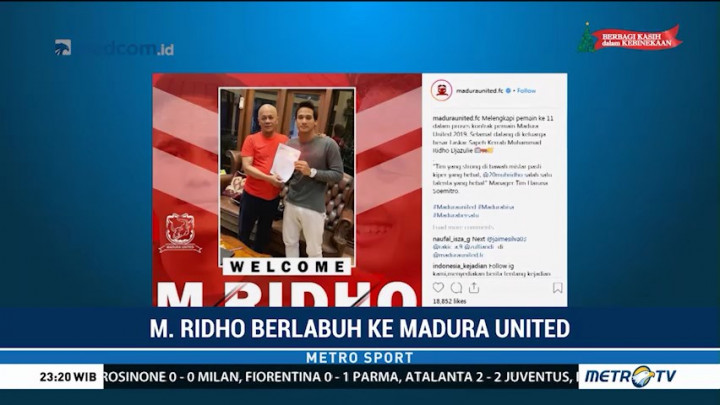 M Ridho Djazulie Berlabuh ke Madura United