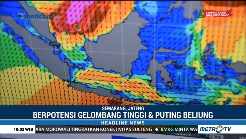 BMKG Peringatkan Gelombang Tinggi di Perairan Kalimantan dan Laut Jawa