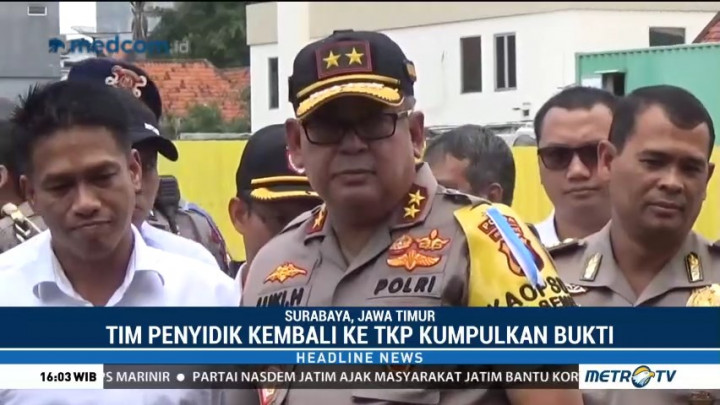 Polisi Bidik Tersangka Kasus Amblesnya Jalan Gubeng