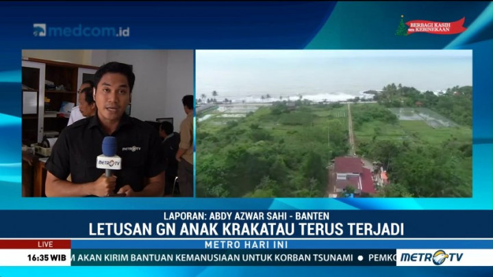 Hujan Abu Anak Krakatau, Warga Diimbau Pakai Masker