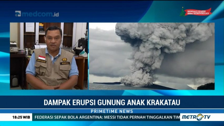 Waspadai Ancaman Hujan Abu Gunung Anak Krakatau