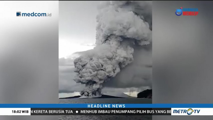 Erupsi Anak Krakatau Tidak Ganggu Penerbangan