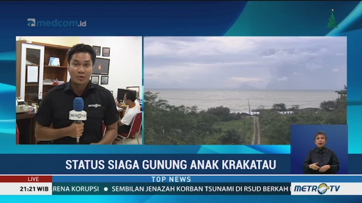 Intensitas Letusan Gunung Anak Krakatau Makin Tinggi