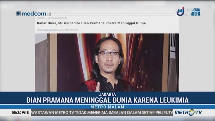 Musisi Dian Pramana Poetra Meninggal Dunia di Usia 57 Tahun