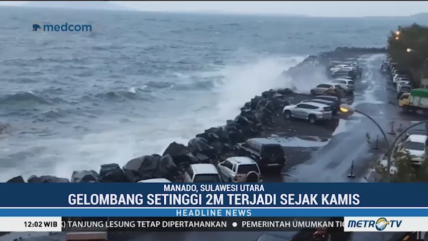 Gelombang Setinggi 2 Meter Terjang Perairan Manado