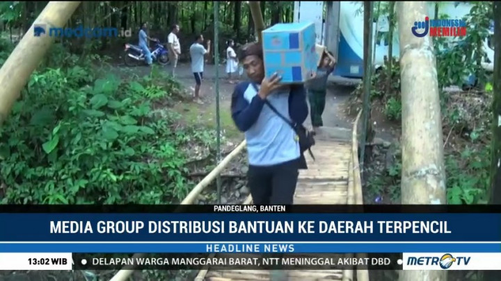 Media Group Salurkan Bantuan ke Serang & Pandeglang
