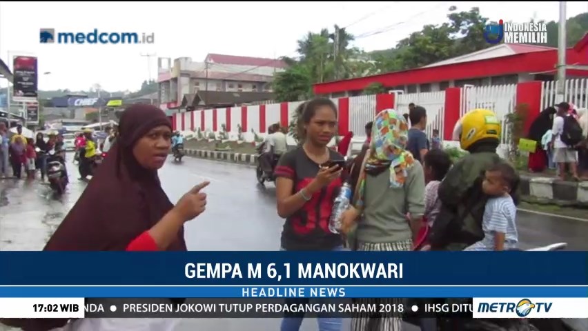 Gempa 6,1 SR Guncang Manokwari