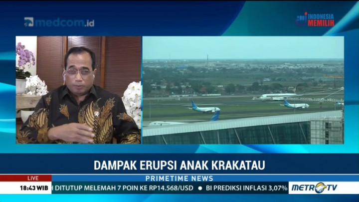 Gunung Anak Krakatau Siaga, Kemenhub: Aktivitas Penerbangan Masih Lancar