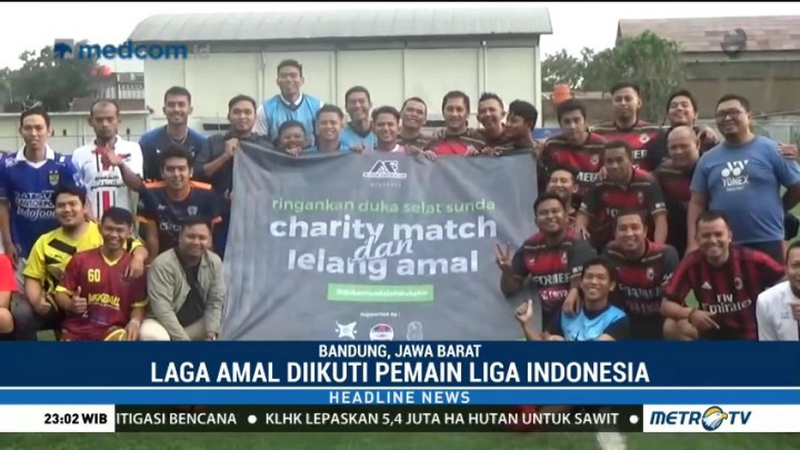 Pemain Liga Indonesia Ikuti Laga Amal Bantu Korban Tsunami