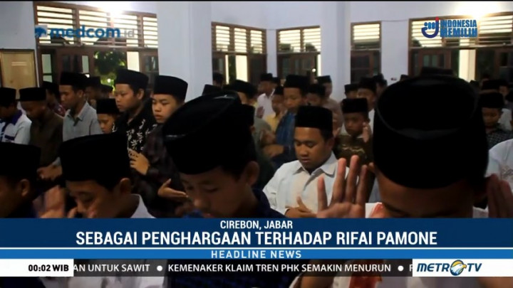 Ratusan Santri di Ponpes Kempek Cirebon Gelar Salat Gaib untuk Rifai Pamone