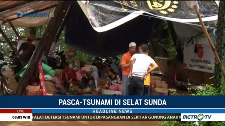 Kondisi Pengungsian di Taman Hutan Raya Pandeglang