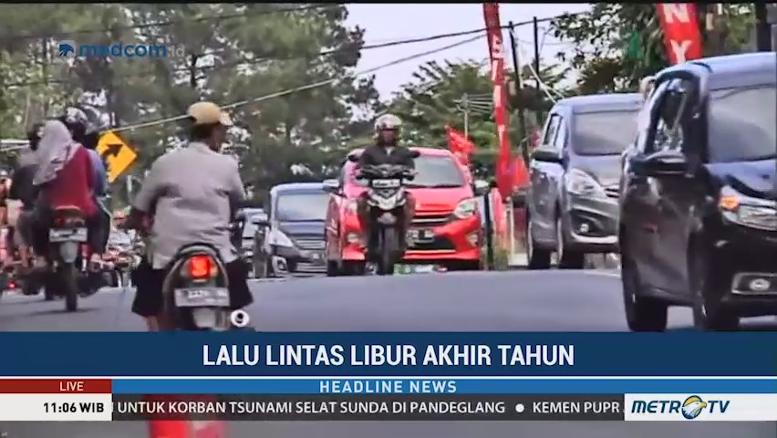 Volume Kendaraan di Simpang Gadog Meningkat