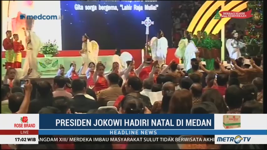 Jokowi akan Hadiri Perayaan Natal Nasional 2018 di Medan