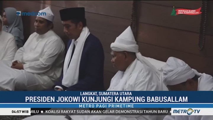 Jokowi Bersilaturahmi dengan Tuan Guru Babussalam