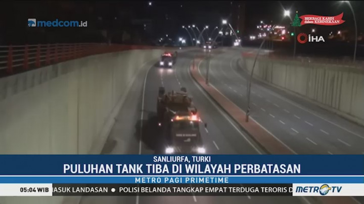 Militer Turki Kirim Tank ke Perbatasan Suriah