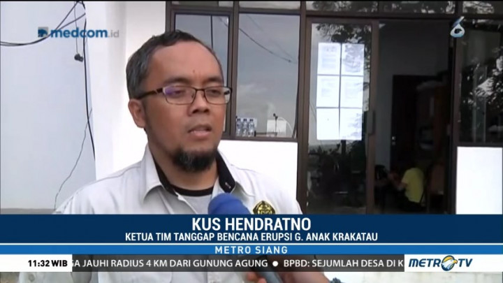 Aktivitas Gunung Anak Krakatau Cenderung Menurun