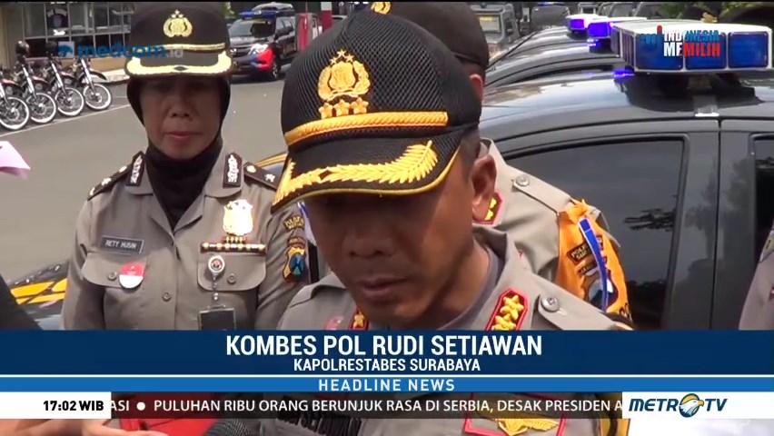 2.500 Personel Siap Amankan Pergantian Tahun di Surabaya