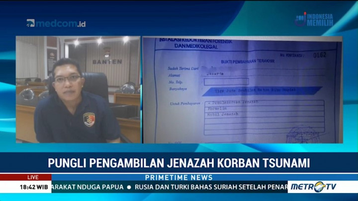 Begini Modus Pungli Jenazah Korban Tsunami
