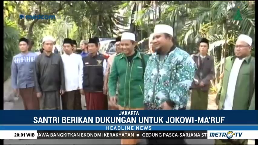 Santri Ngariung Jabar Berikan Dukungan untuk Jokowi-Ma'ruf