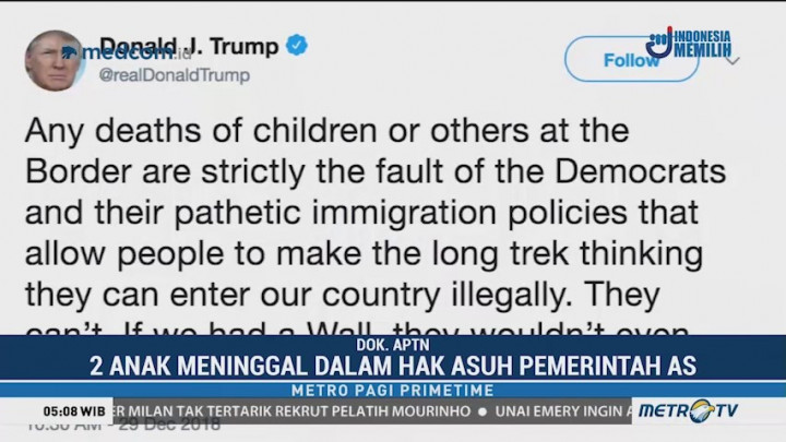 Trump Tolak Tuduhan atas Kematian Dua Anak Imigran