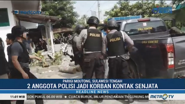 Dua Anggota Polisi Jadi Korban Kontak Senjata di Sulteng
