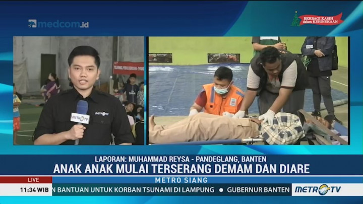 Pengungsi Tsunami di Pandeglang Alami Infeksi
