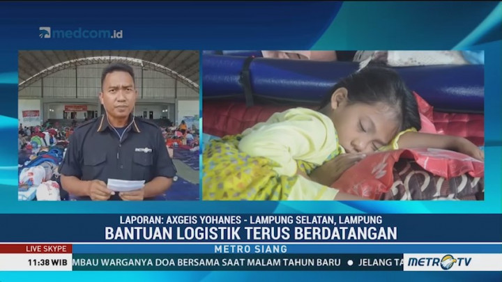 Ratusan Pengungsi Tsunami di Lampung Terserang Penyakit