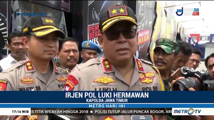 Kapolda Jatim Minta Tahun Baru 2019 tak Dirayakan Berlebihan