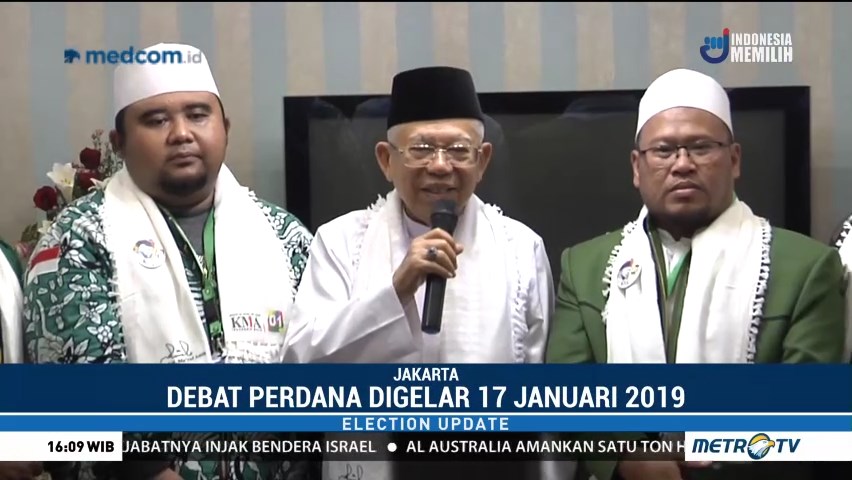 Ma'ruf Amin Mengaku Persiapkan Materi Debat Mendekati Hari-H