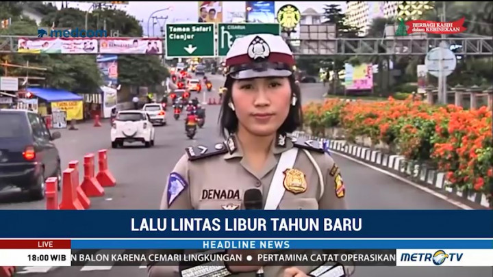 Lalu Lintas Menuju Puncak Terpantau Ramai Lancar