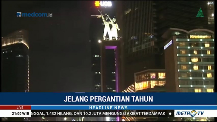 Situasi Terkini Bundaran HI Jelang Pergantian Tahun 2019