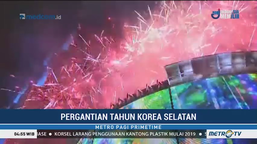 Korsel Sambut Tahun Baru dengan Pesta Kembang Api