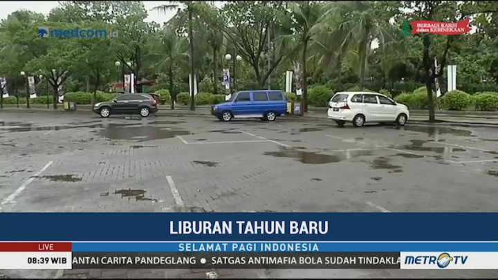 Situasi Ancol Pascaperayaan Tahun Baru