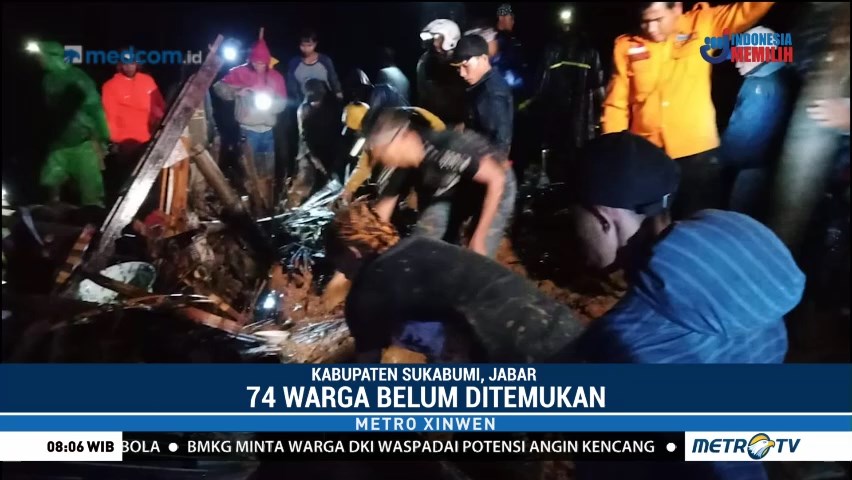 34 Rumah Warga di Sukabumi Tertimbun Longsor