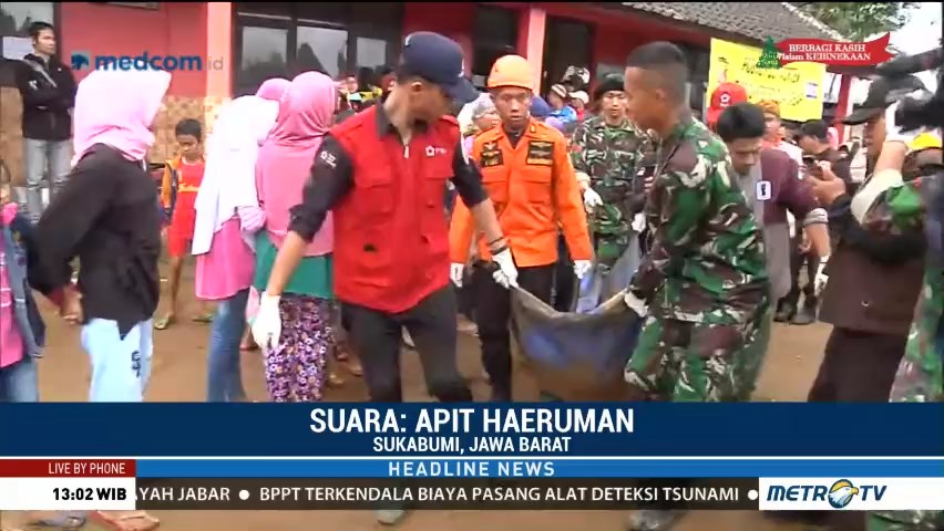 Pencarian Difokuskan di Area yang Banyak Ditemukan Korban Longsor di Cisolok