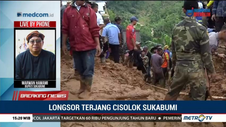  Bupati Sukabumi Maksimalkan Pencarian Korban Longsor