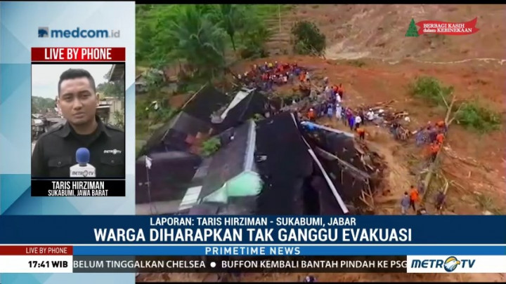 Evakuasi Korban Longsor Cisolok Dihentikan Sementara