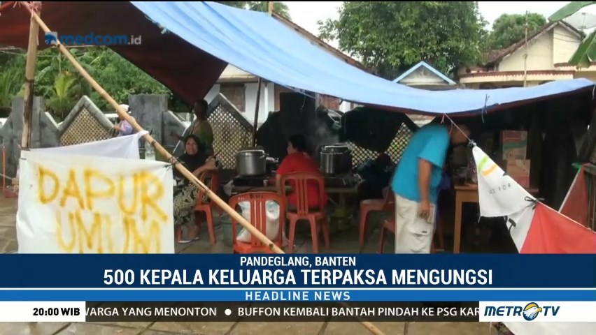 500 KK Terpaksa Mengungsi Akibat Banjir di Pandeglang