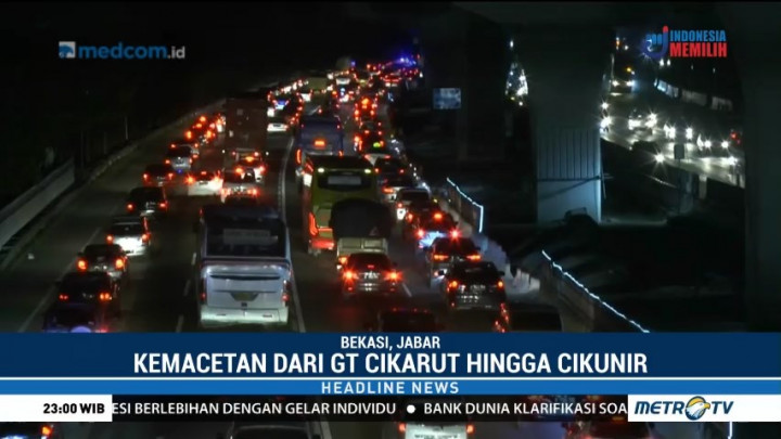 Arus Balik Libur Tahun Baru, Tol Jakarta-Cikampek Padat