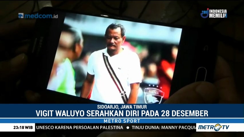 Eks Manajer Deltras Vigit Waluyo Menyerahkan Diri