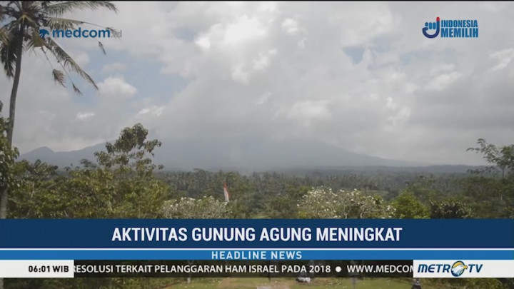 Aktivitas Gunung Agung Meningkat