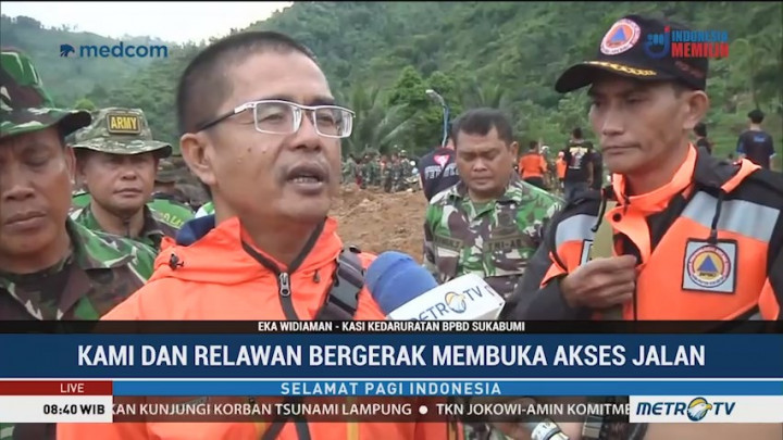 BPBD: 25 Korban Longsor Sukabumi Belum Ditemukan