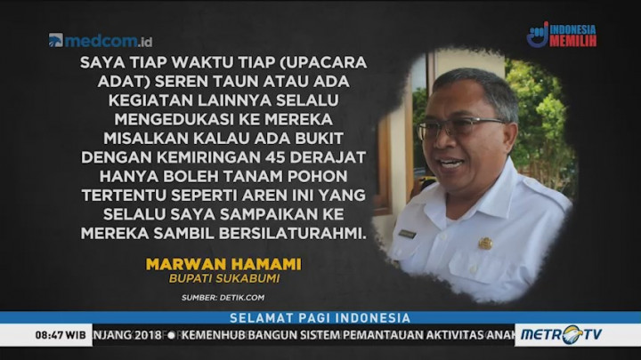 Bupati Sukabumi Mengaku Sering Ingatkan Warganya Soal Potensi Longsor