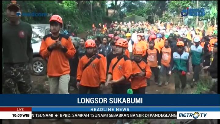 Proses Evakuasi Korban Longsor Cisolok Terus Dilakukan