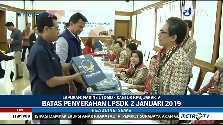 Hari Terakhir Penyerahan LPSDK Partai Politik