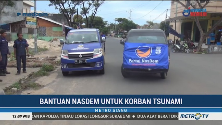 NasDem Kirim Bantuan untuk Korban Tsunami di Lampung