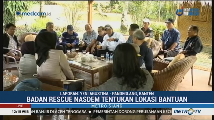 NasDem Kirim Obat-Obatan untuk Korban Tsunami di Banten