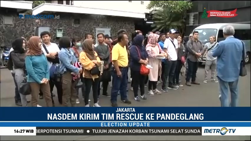Badan Rescue NasDem Bertolak ke Pandeglang